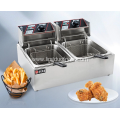 commercial kitchen equipment 6L+6L double tank electric deep fryer EH82 lingduofryer